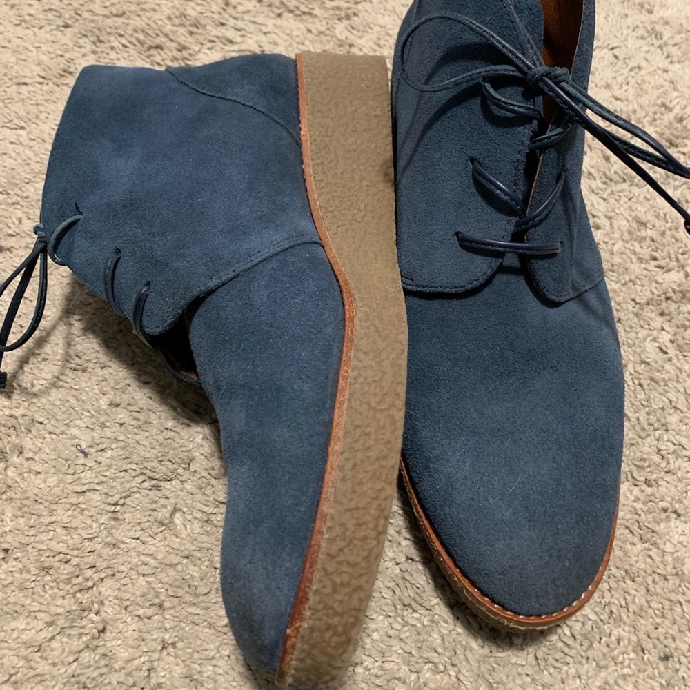 Rebecca Minkoff Blue Suede Chukka Boots - GUC